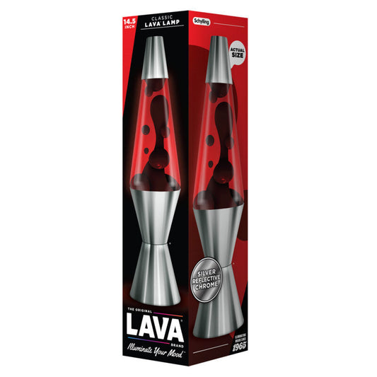 14.5″ Lava Lamp Chrome Plated Crimson - US 5116