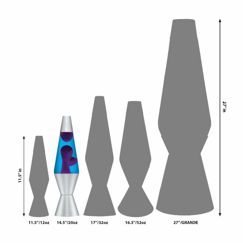 14.5″ LAVA Lamp – Purple/Blue/Silver - US 5952