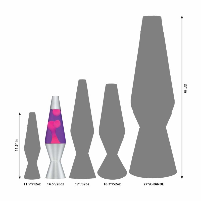 14.5” LAVA Lamp – Pink/Purple/Silver - US 4506