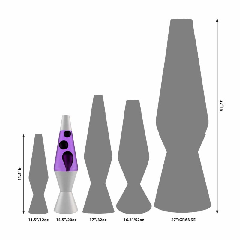 14.5’’ LAVA Lamp – Black &amp; Purple - US 5157