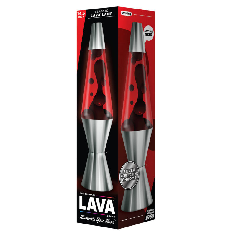 14.5″ Lava Lamp Chrome Plated Crimson - US 5116