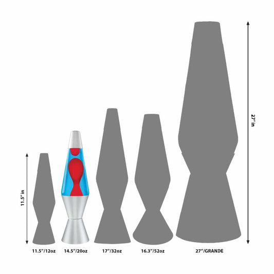 14.5″ LAVA Lamp – Red/Blue/Silver - US 3322