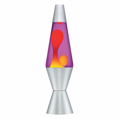 14.5” LAVA Lamp – Yellow/Purple/Silver - US 9317