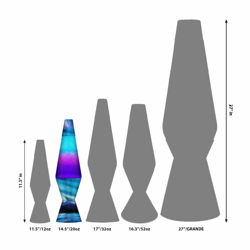14.5″ LAVA Lamp Colormax Northern Lights – Glitter - US 3643