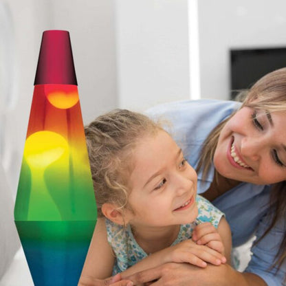 14.5” LAVA Lamp Rainbow – White/Clear/Tricolor - US 3561
