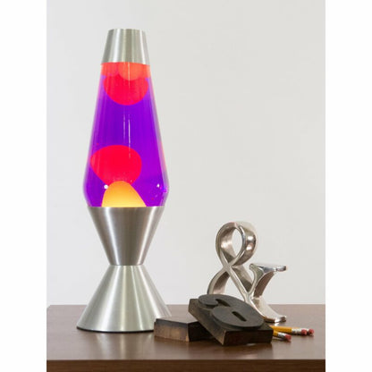 16.3″ LAVA Lamp – Yellow/Purple/Silver - US 2333