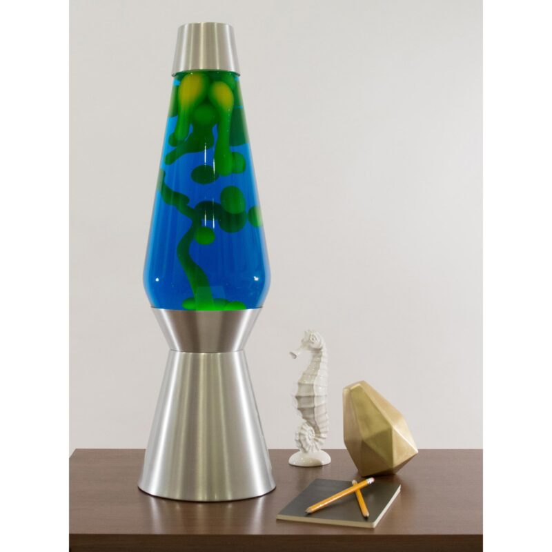 27″ LAVA Lamp Grande – Yellow/Blue/Silver - US 4826